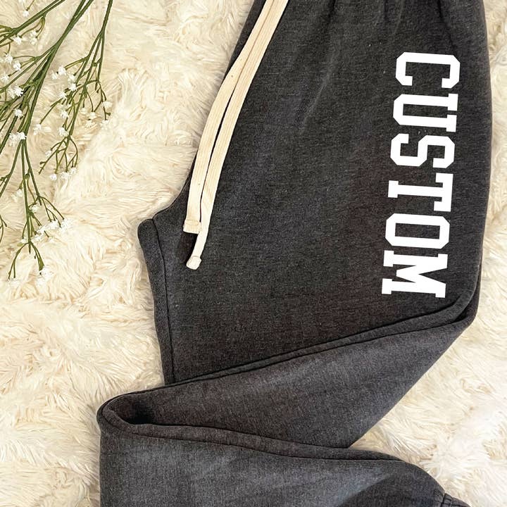 CUSTOM Mineral Jogger Sweatpants and other Purchase Wholesale custom pajama pants. Free Returns & Net 60 Terms on Faire trending on Faire.