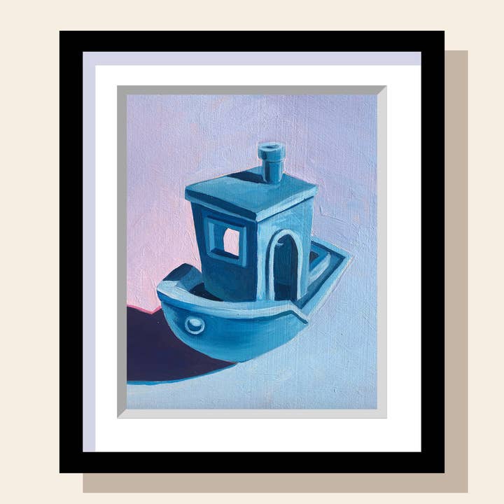 Benchy Art Print for wholesale by Painting With James