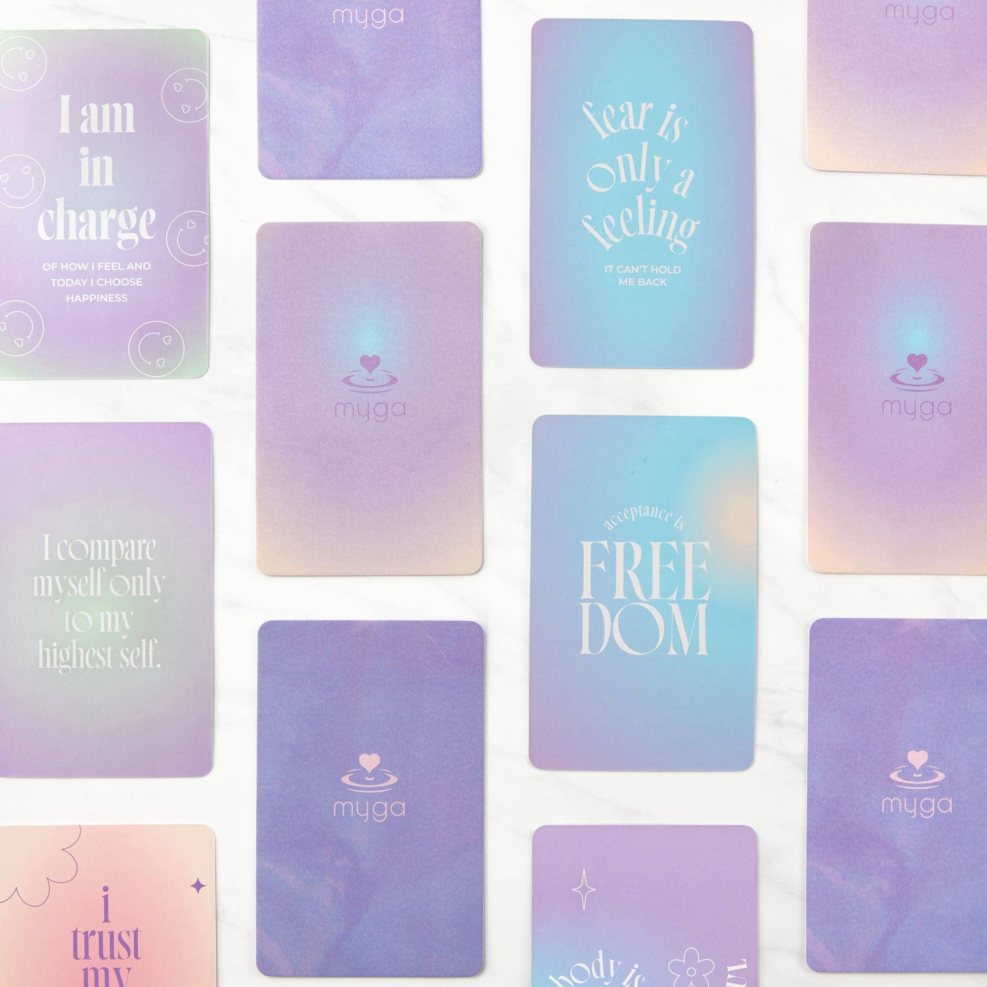 Myga - Wholesale Tarot Cards - Myga Teenager Affirmation Cards – 60 Positive Mindset Cards for Teens2