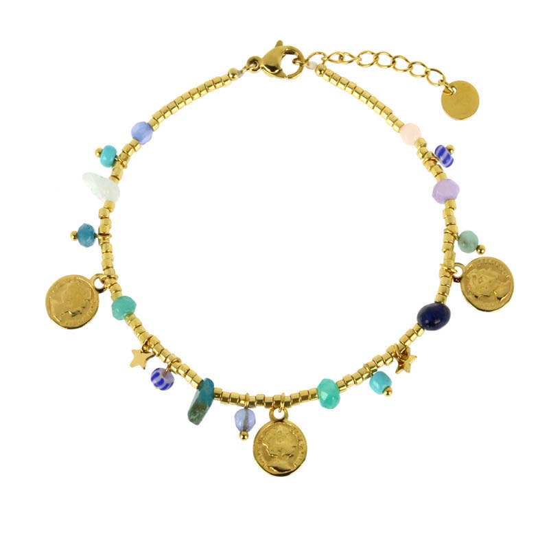 Les Cleias – wholesale Wristlet – Silas steel bracelet1