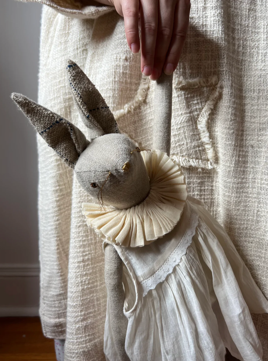 Skippy Cotton - Wholesale Decorative Tabletop Object - Ruffle Bun Ragdoll - Cotton-filled Art Doll0