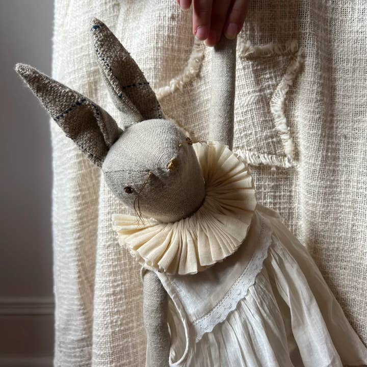 Skippy Cotton - Wholesale Decorative Tabletop Object - Ruffle Bun Ragdoll - Cotton-filled Art Doll3