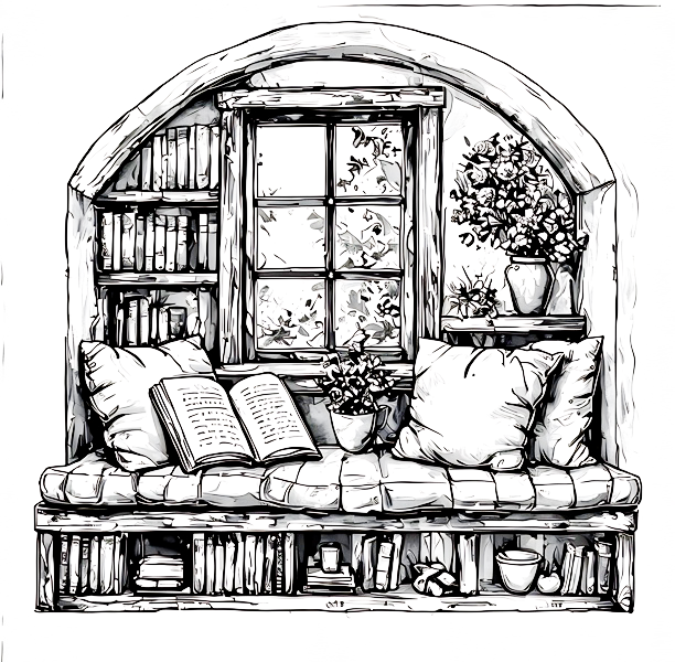 The Boozy Bookworm Art Kits – wholesale DIY craft kit – Book Nook DIY Painting Art Kit ~ 2 sizes1