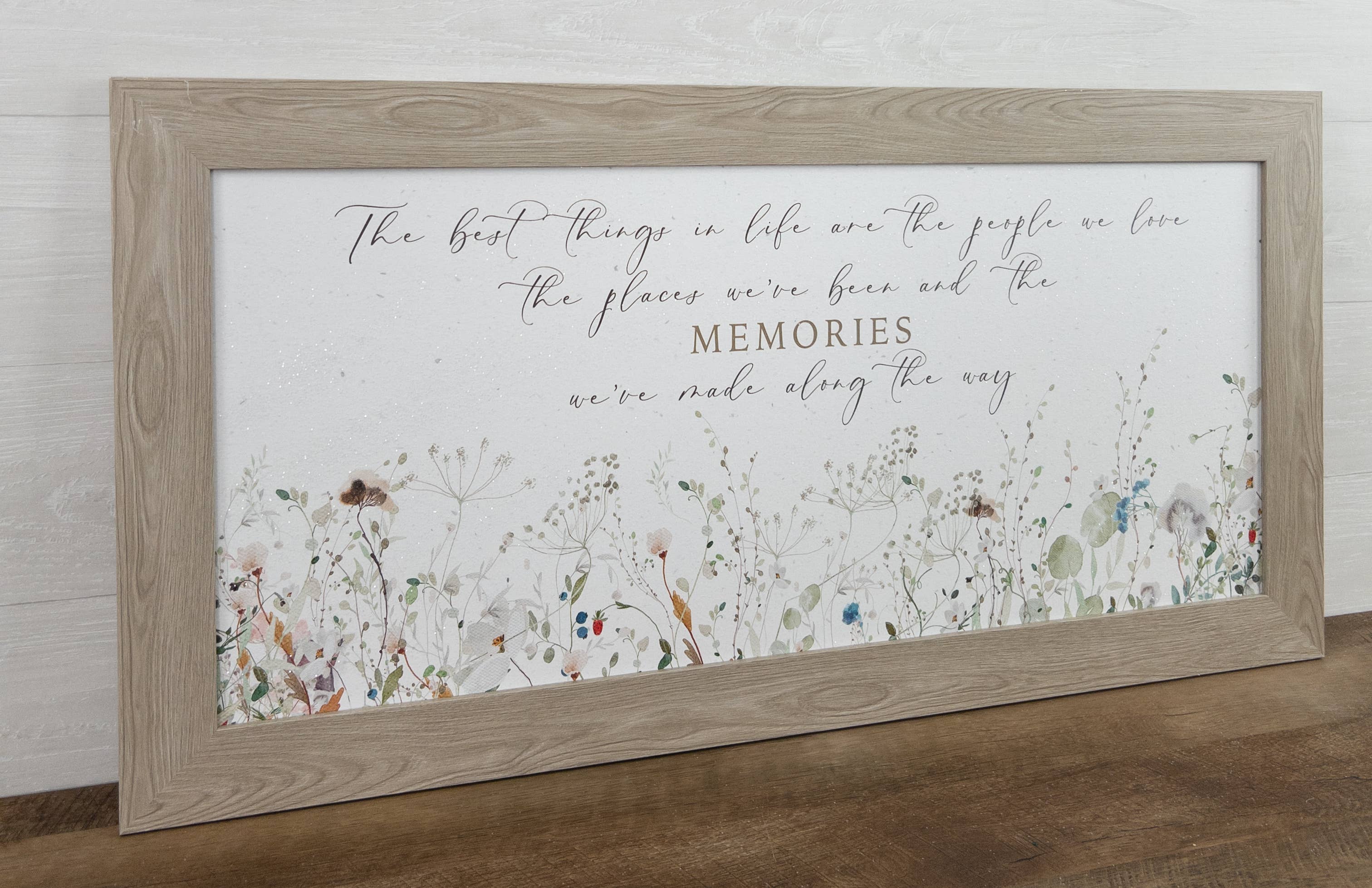 Summer Snow Art - Wholesale Sign - The Best Things In Life People Places Memories Art Sign2