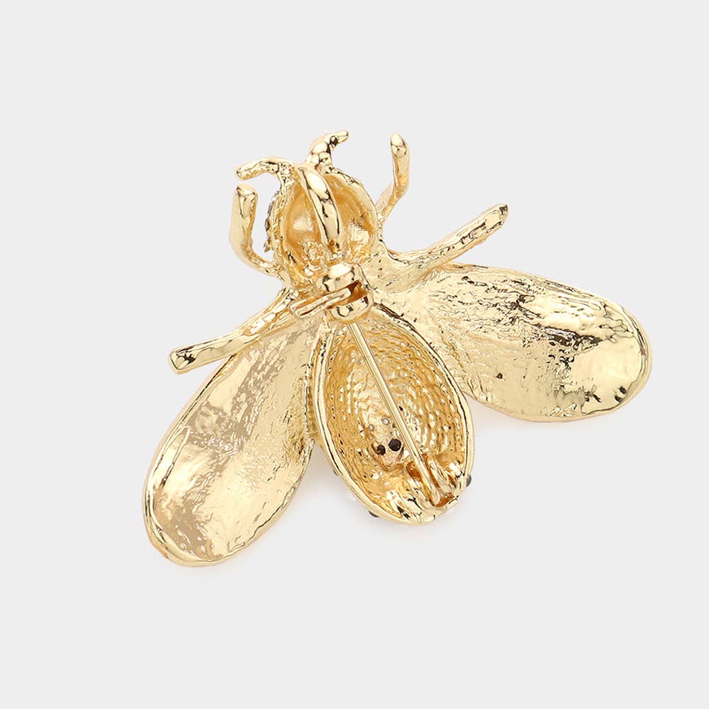 Sensibling Corp. - Wholesale Brooch - Pearl Detail Honey Bee Pin Brooch3