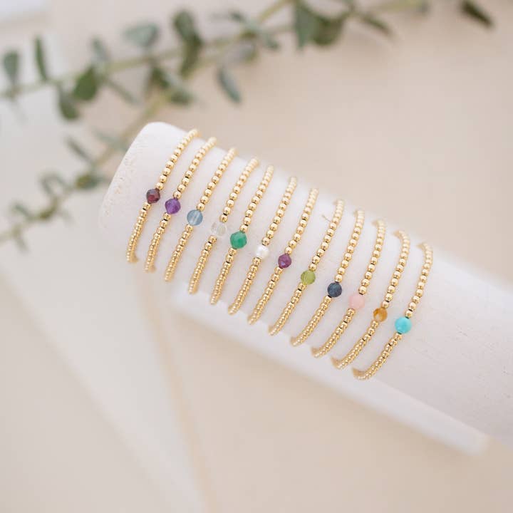 Erhebe Geburtsstein-Armband für den Großhandel von Amethyst and Opal