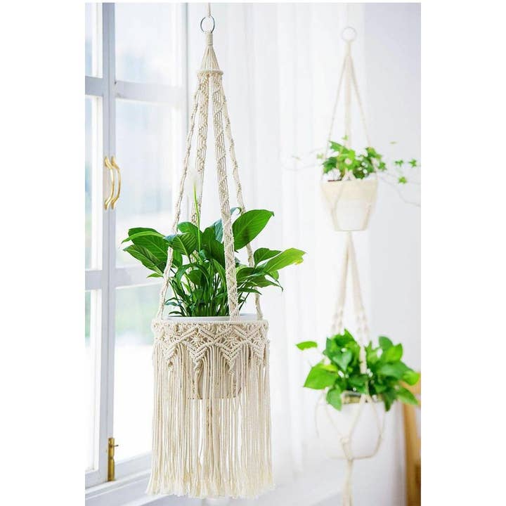 Macrame plant hanger RITA for wholesale by QNODI