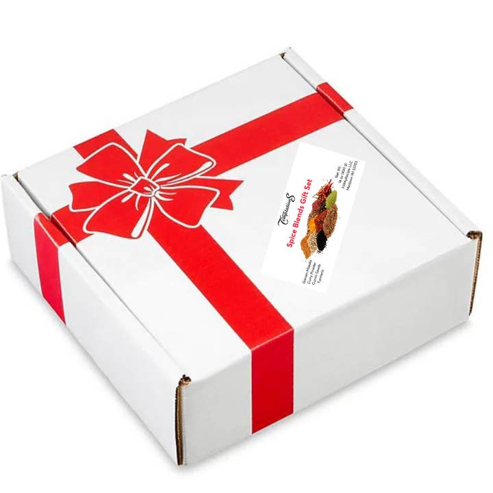 Organic Indian Spice Blends Gift Set (4 tins, 3.5 oz each) for wholesale by Flavor Temptations