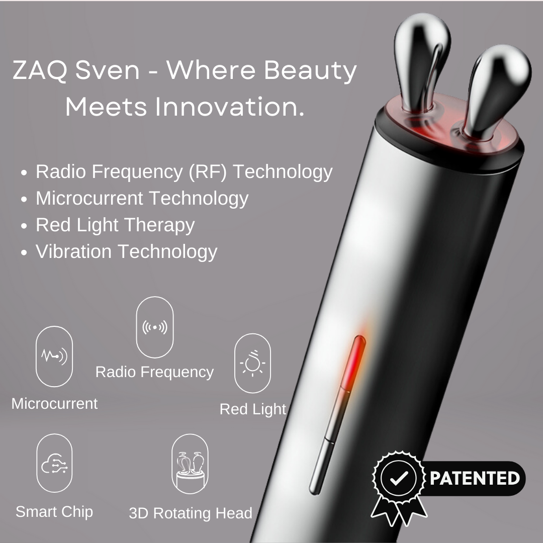 ZAQ Skin + Body Care - Wholesale Electronic Skincare Device - SVEN RF, Microcurrent, Red Light, and Vibration Technology1