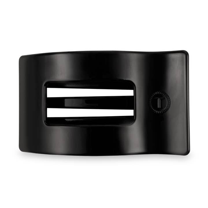 Fermaglio Rettangolare Piatto | Medio | Nero Intenso per la vendita all'ingrosso da parte di TELETIES