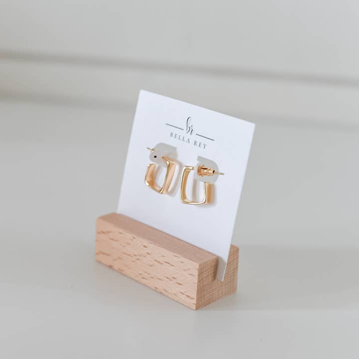 Bella Rey jewelry – wholesale Stud/post earrings – The Bryn Kate gold plated stud earrings1