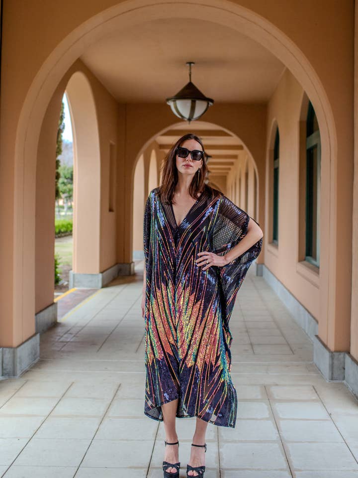 Jennafer Grace – wholesale Kaftan – Women's – Midnight Lotus Caftan