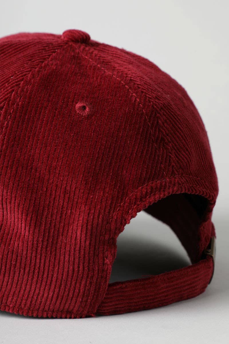 Fashion City - Vente Casquette de baseball – unisexe - Casquette baseball en coton velours côtelé ajustable - Style dad hat5