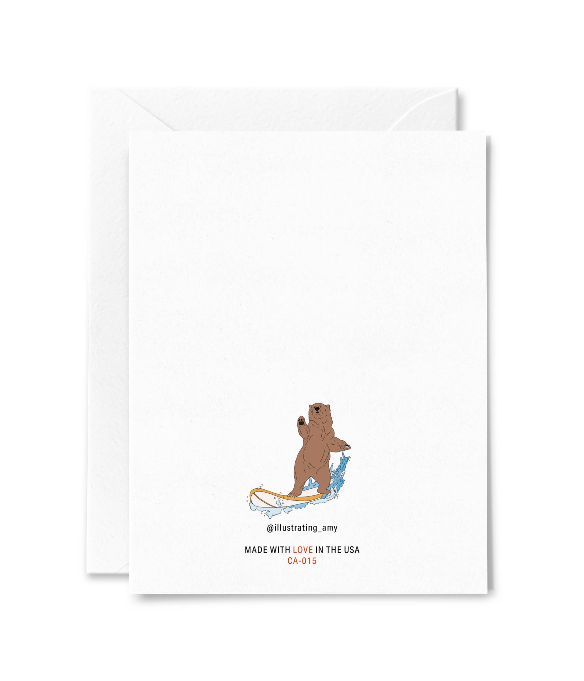 Illustrating Amy - Vente Cartes de voyage - Carte d'ours conducteur de Californie1