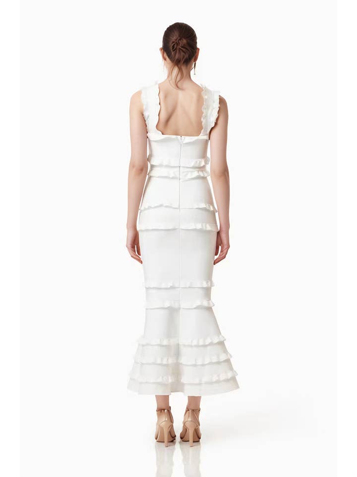 Sanyao Fashion - Wholesale Gown - Women's - SY497 Ruffled Layered Fishtail Gown for Summer Evening 2