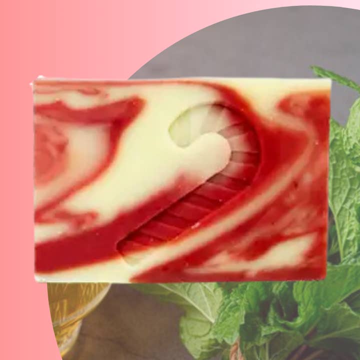 Spinster Sisters Co. / Old Salt Grooming Supply - Wholesale Bar Soap - Peppermint Stick Bar Soap-Candy Cane Limited Holiday Edition0