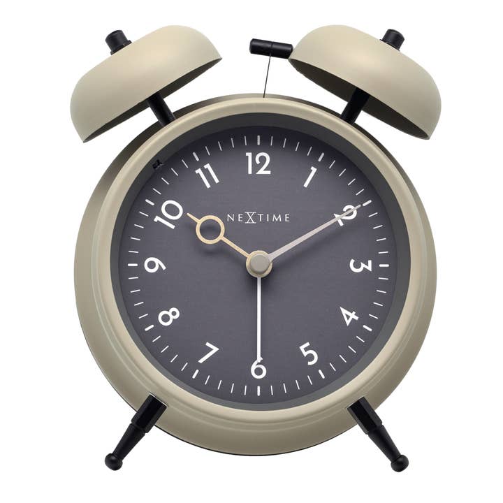 NeXtime - Wholesale Alarm Clock - Alarm Clock 12 x 14 x 6cm-Metal-NeXtime "Golden Hour"21
