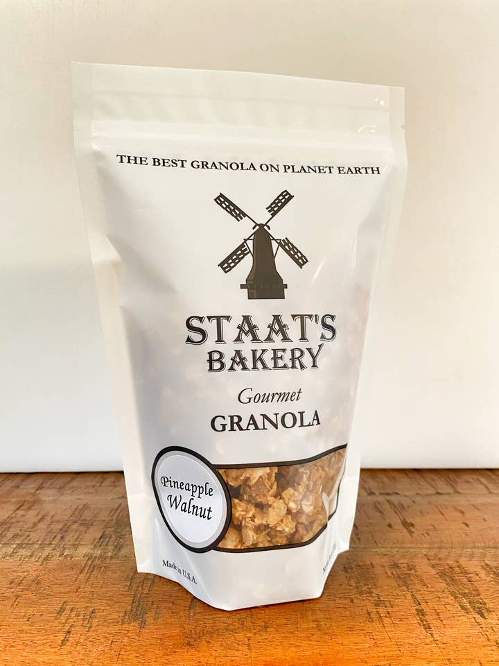 Pineapple-Walnut Granola for wholesale by Staat's Bakery