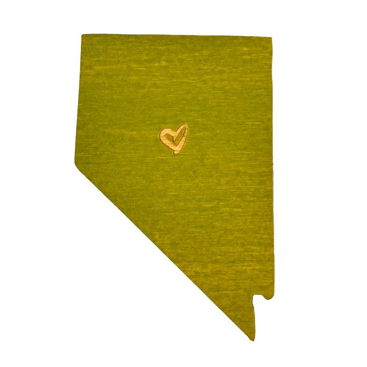 Nevada Heart Magnet for wholesale by SnowMade