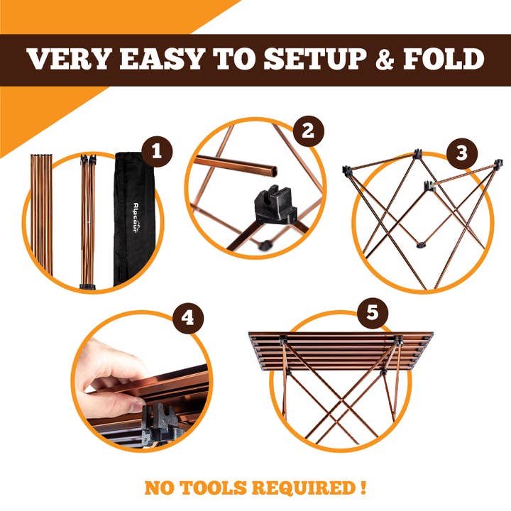 Alpcour - Wholesale Patio Table - Alpcour Portable Collapsible Camping Table