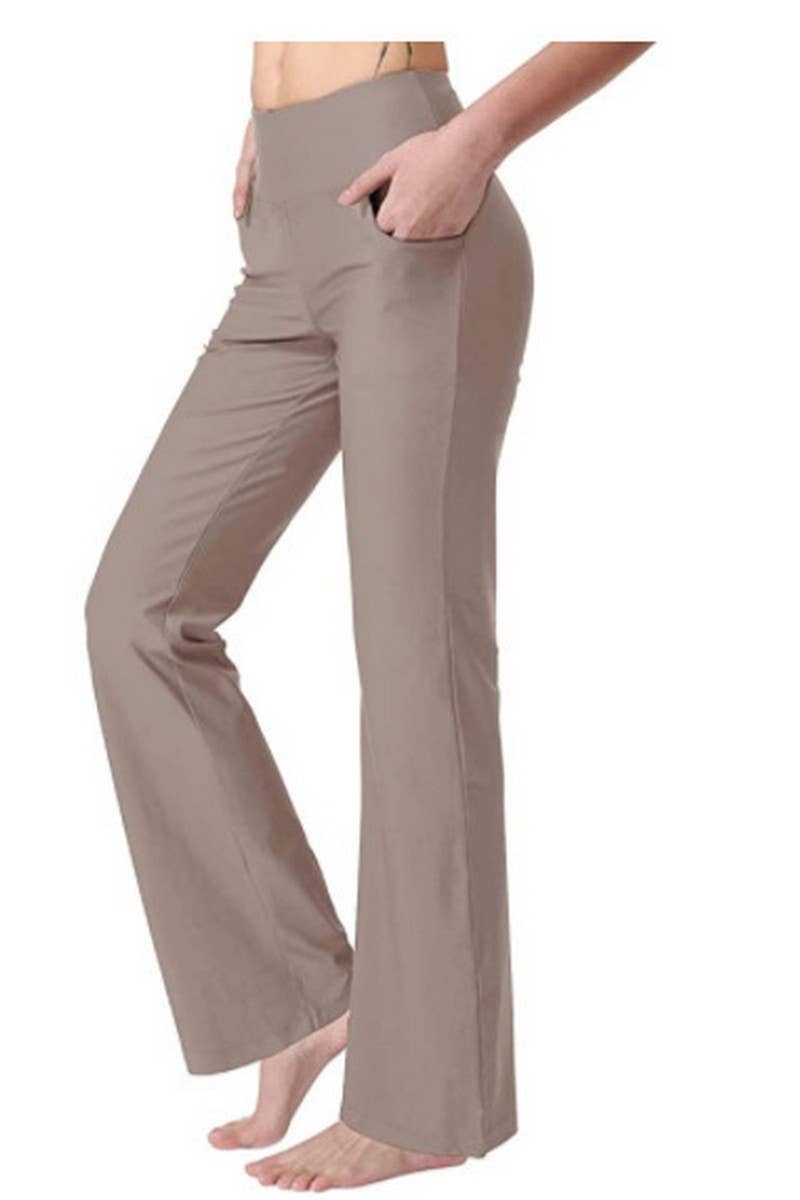 NINEXIS - Wholesale Pants - Women's - CWBLP01152_WOMEN HIGH WAIST FLARE LEG YOGA PANTS14