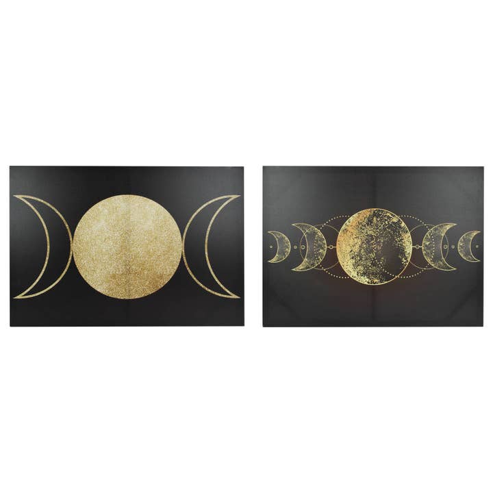 Cubby House by Malmar - Wholesale Gallery wall set - 70x50cm Triple Moon Canvas 2 Asstd