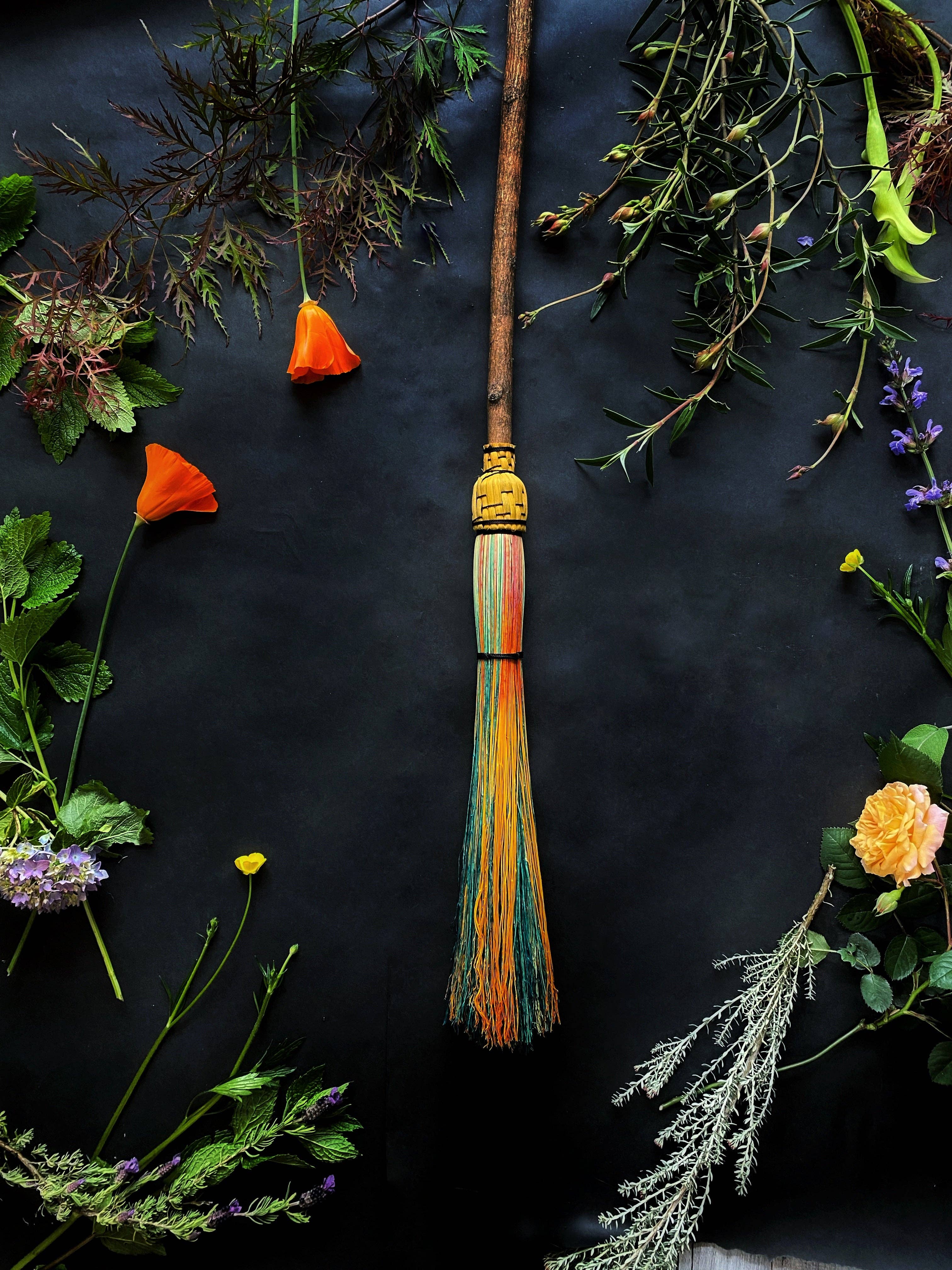 Keven Craft Rituals LLC - Wholesale Meditation Supplies - Cobwebber Brooms w/ Woven Top4