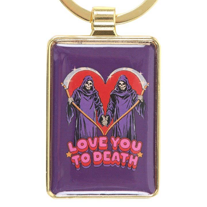 Something Different Wholesale - Wholesale Keychain - Unisex - Love You To Death Keyring by Steven Rhodes4