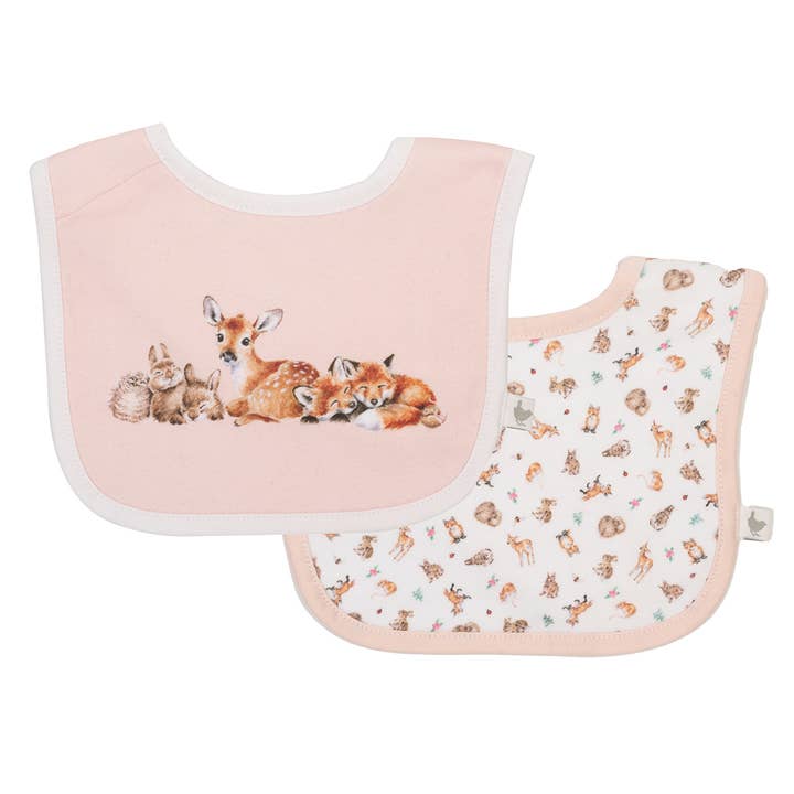 Wrendale Designs - Wholesale Bib - Baby - Little Wren Bib Gift Set - Little Forest2