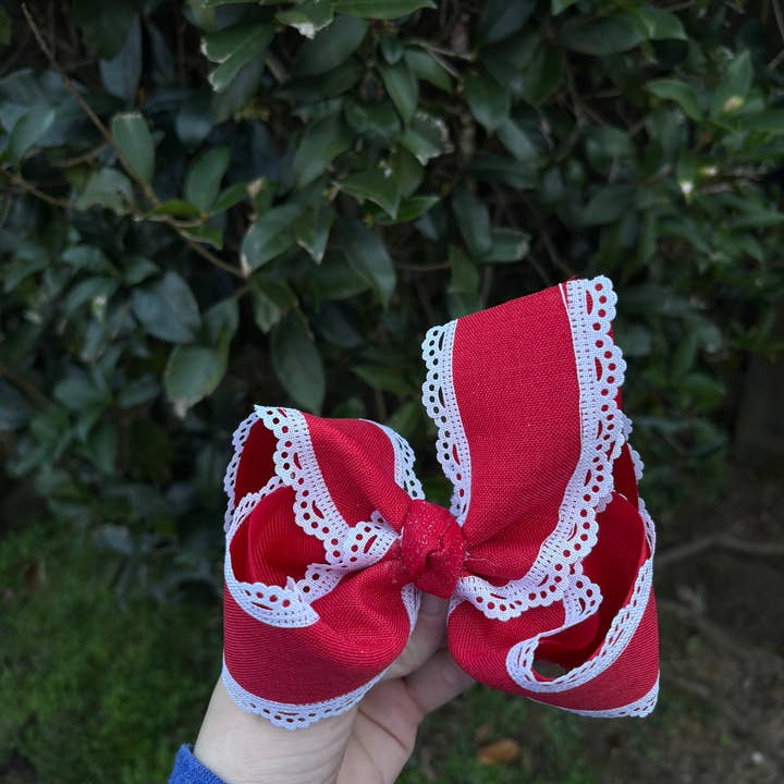 Classic Christmas Bow for wholesale by Pretty Knots Bow Company