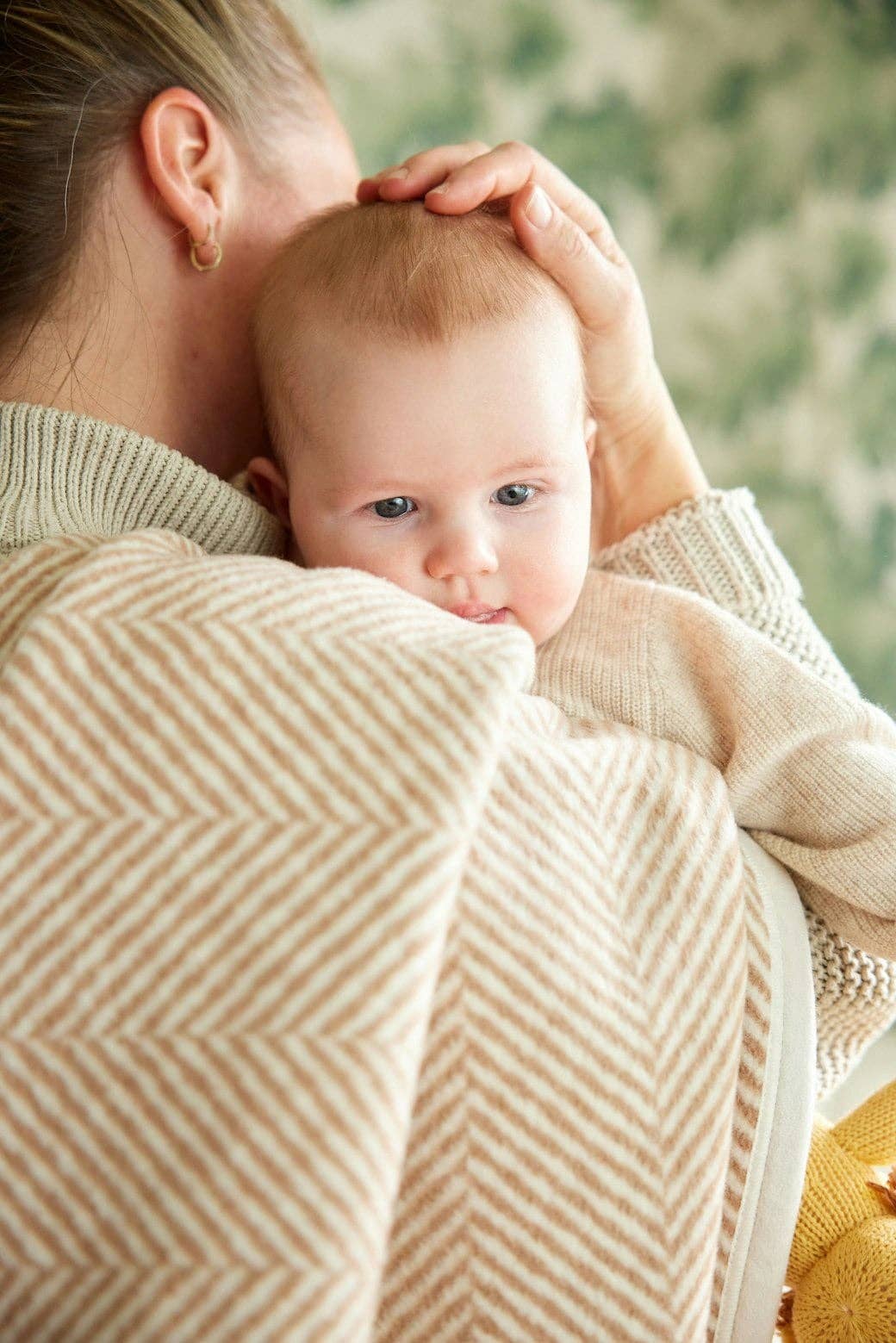 ChappyWrap - Wholesale Throw Blanket - Harborview Herringbone Tan Blanket3