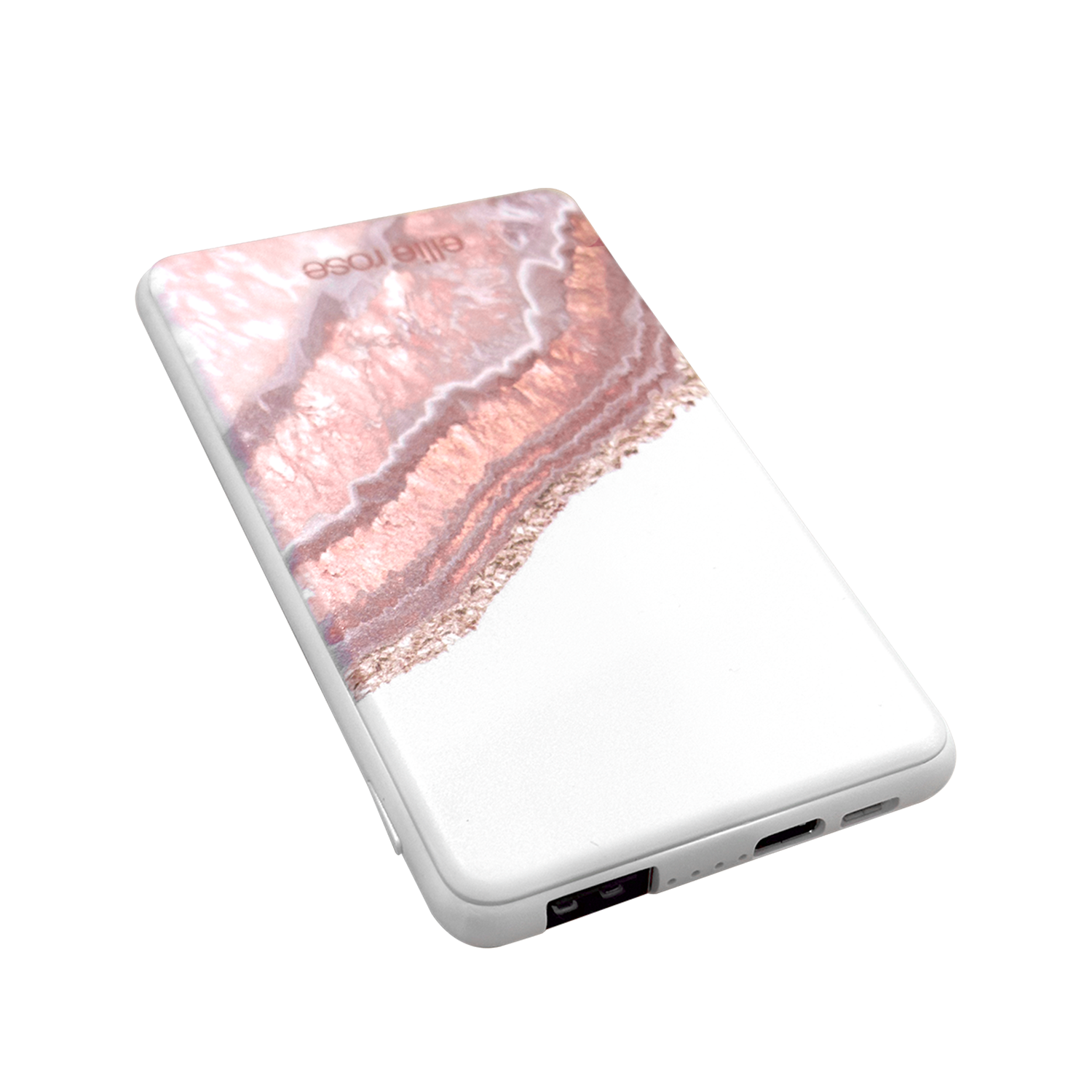 Ellie Rose - Wholesale Portable Charger - Power Bank Charger - Rose Gold Agate4