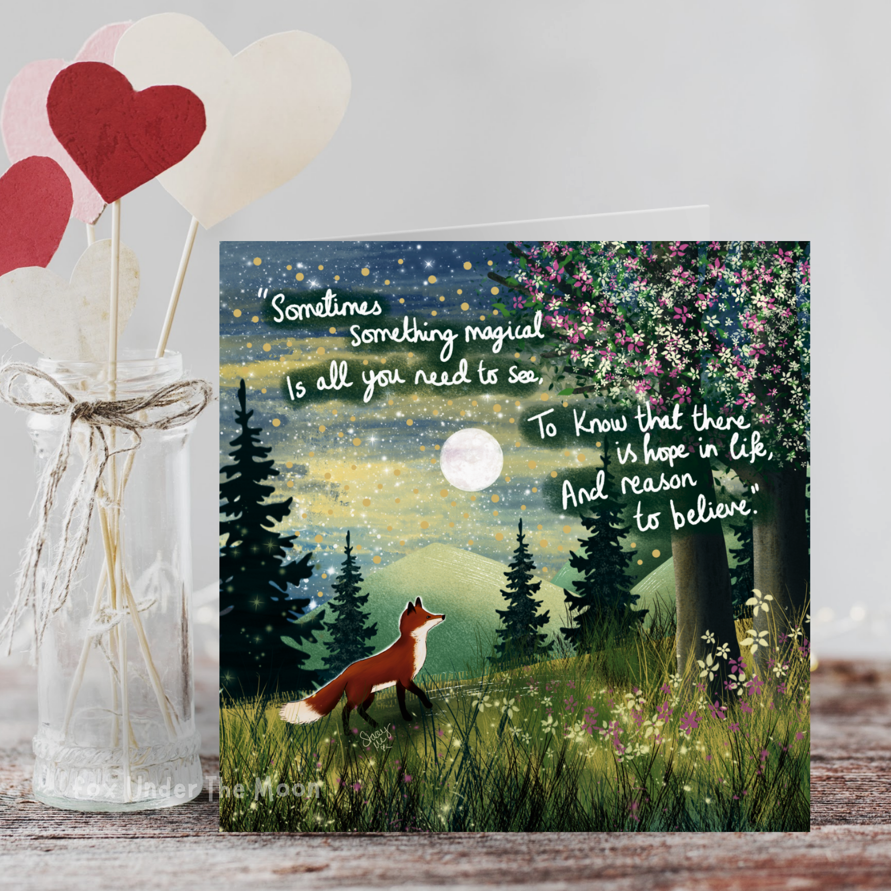 Fox Under The Moon - Wholesale Everyday Greeting Card - 'Magical' - Greeting Card From Fox Under The Moon2