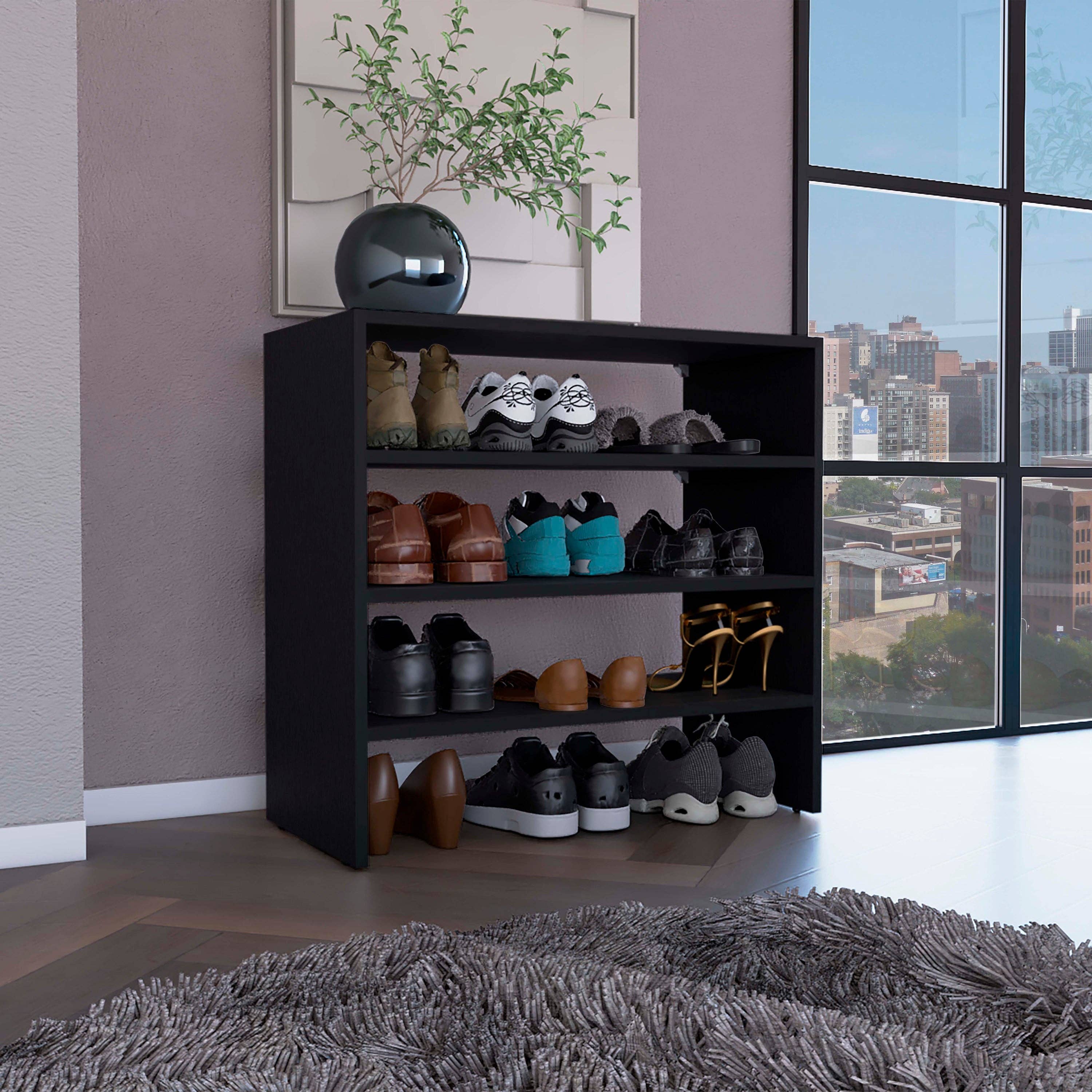 TUHOME FURNITURE - Wholesale Shoe Rack - Basic Stackable Shoe Rack White2