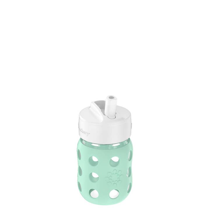 8oz Glass Baby Bottle with Straw Cap for wholesale by Lifefactory