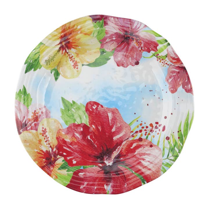 Assiette mélamine Hibiscus pour la vente par Supreme Housewares