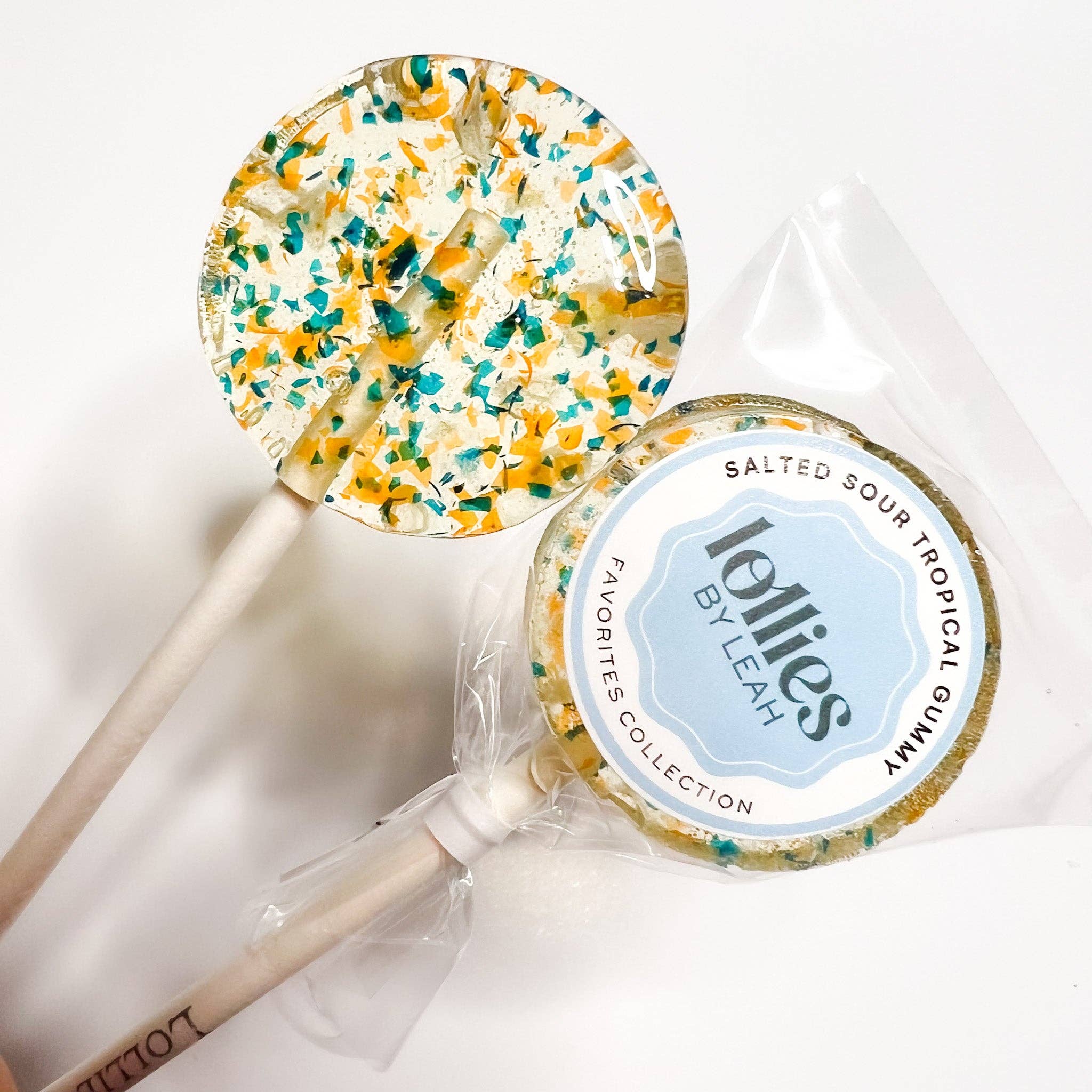 Lollies By Leah - Wholesale Lollipop - Sour Salted Tropical Gummy Lollipop1