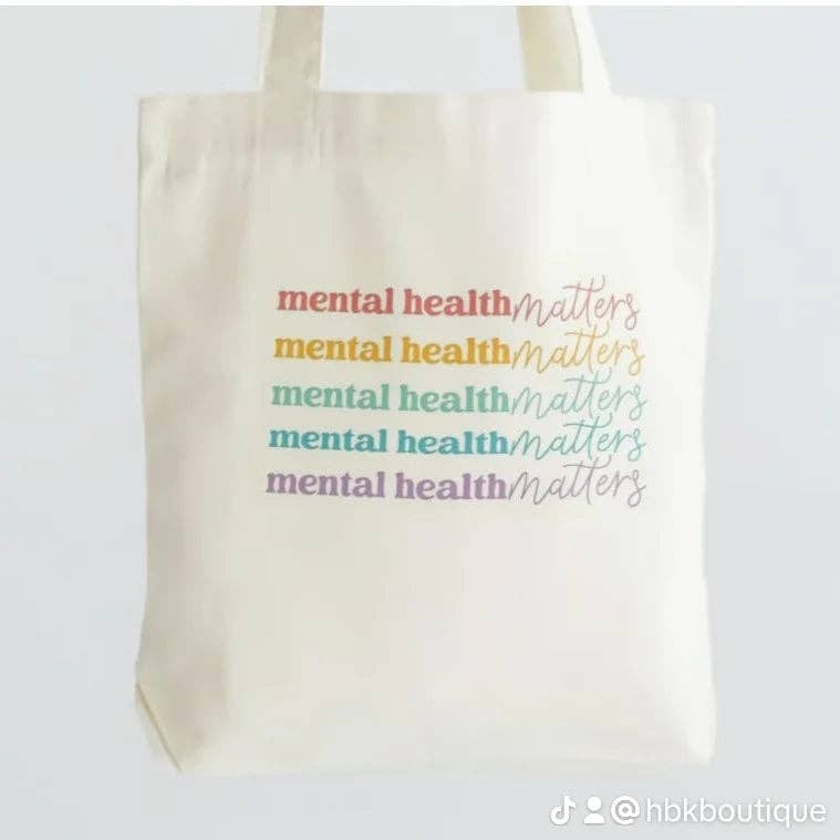 MadeByHBK - Wholesale Tote Bag - Unisex - Mental Health Matters Canvas Totebag4