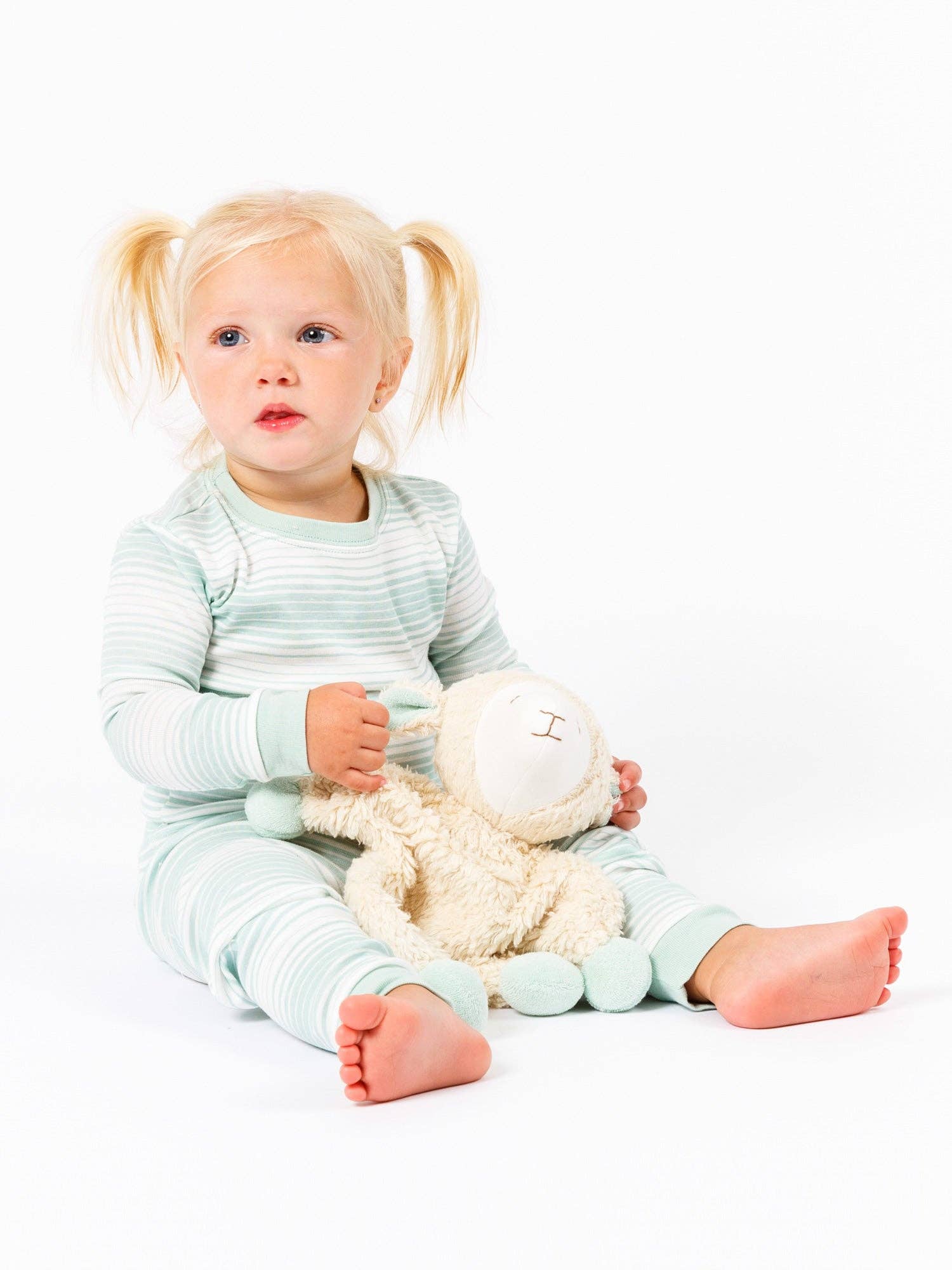 Under the Nile - Wholesale Stuffed/Plush Toy - Kids & Baby - Snuggle Sheep - Natural with Surf Spray Ears5