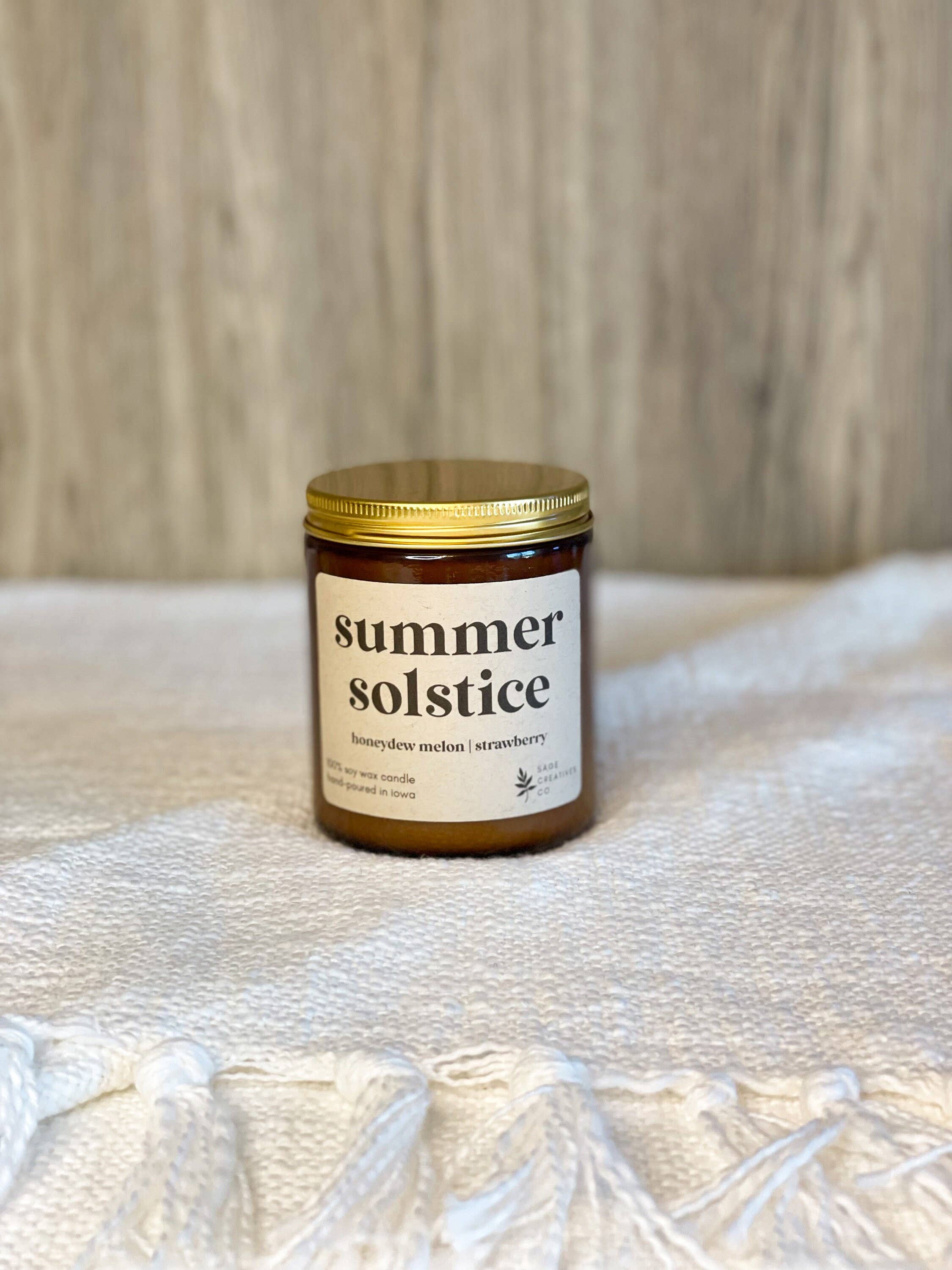Sage Candle Co. - Vente Bougie en bocal - Solstice d'été - Bougie 100% cire de soja5