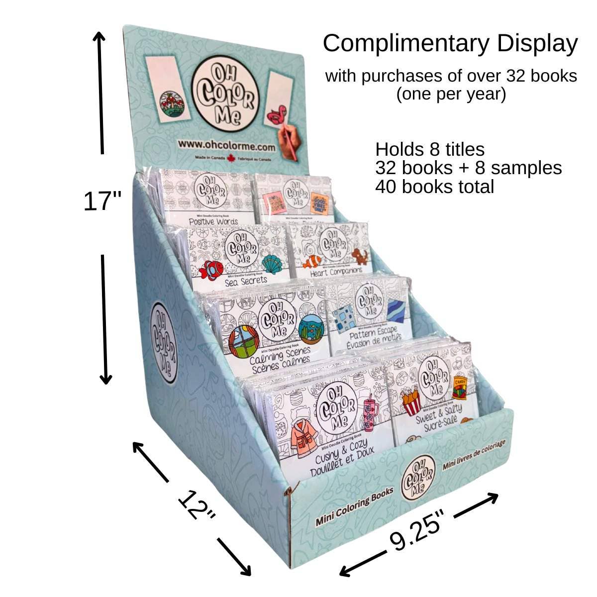 Oh Color Me - Vente Livre de coloriage et d'activités pour adultes - Mini Livre de Coloriage Sucré & Salé, ÉDITION MISE À JOUR 4"x4"2