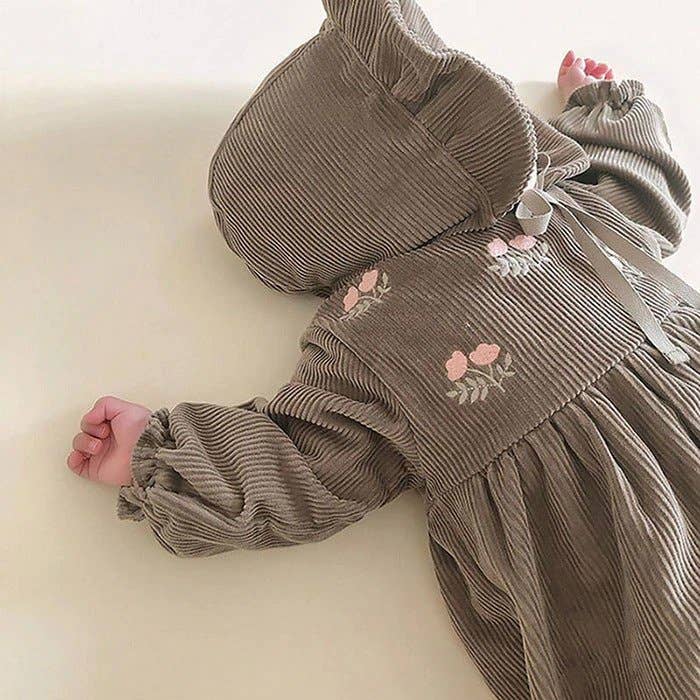 Annie & Charles - Wholesale Jumpsuit - Baby - Annie & Charles® Embroidered Corduroy Bloomer1