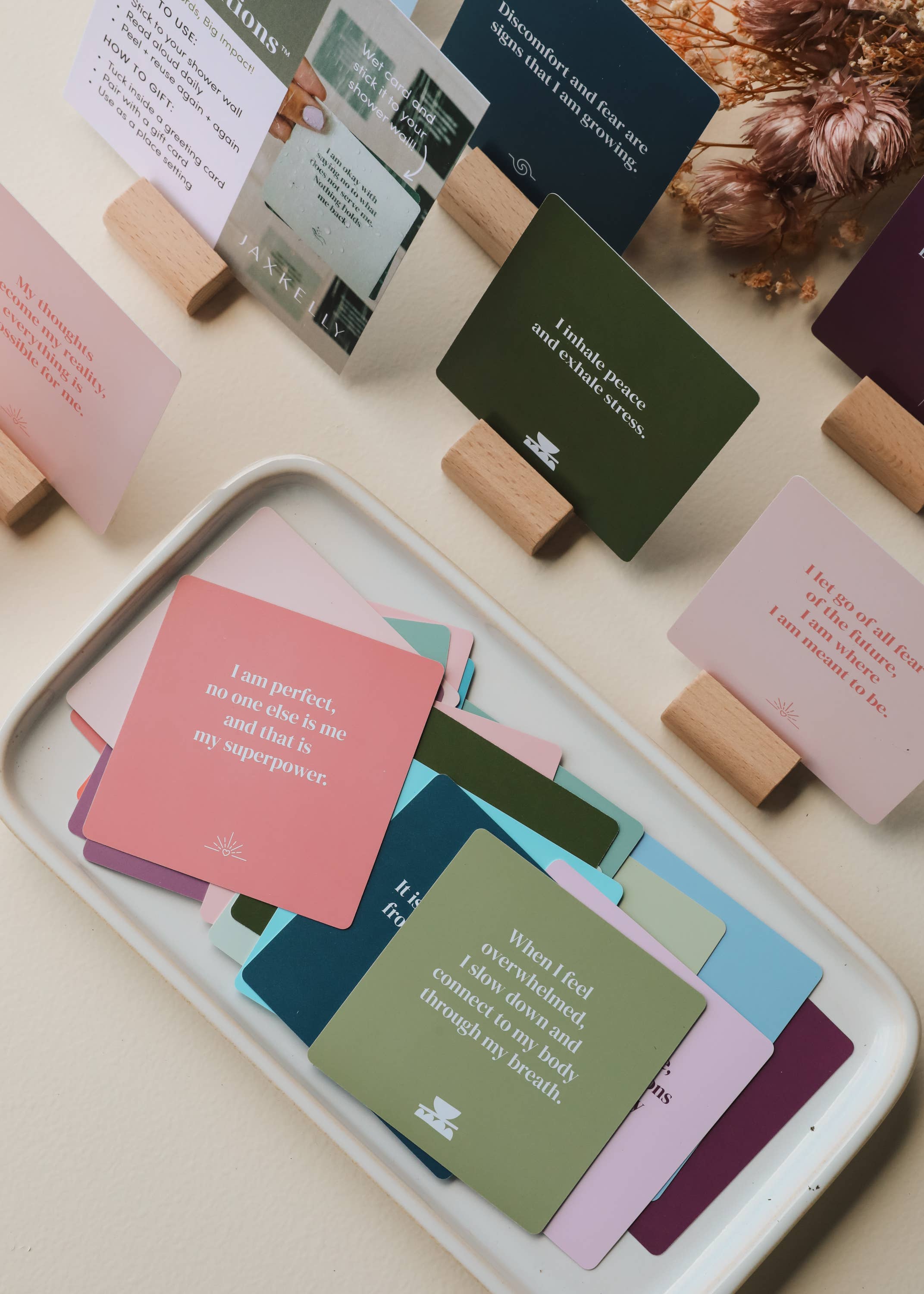 JaxKelly - Wholesale Stationery/Notecard Set - Single Shower Affirmations™ Display Card Bundle3