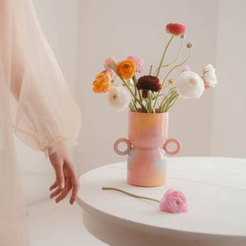 J-Line Pot de Fleurs Chat Déco, Pot de Fleurs en blanc, Présentoir en  céramique pour