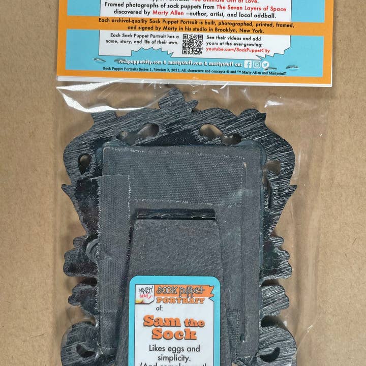 Sock Puppet City - Vendita all'ingrosso Stampa artistica - Sock Puppet Ritratto di Sam il calzino2