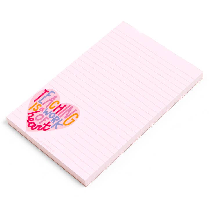 Callie Danielle - Wholesale Notepad - Teaching Is A Work Of Heart Notepad1