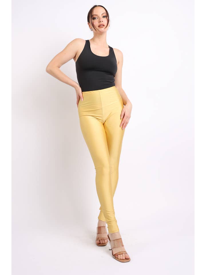 K Too - Wholesale Leggings - Dames - GLANZENDE LEGGING MET TRICOT2