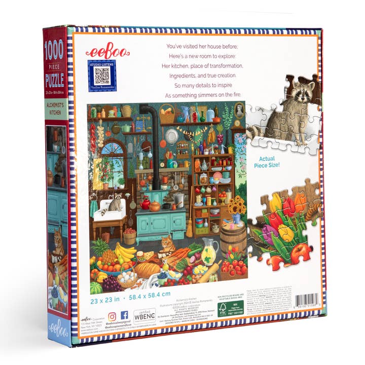 eeBoo - Wholesale Puzzle - Adult - Alchemist's Kitchen 1000 Piece Square Puzzle