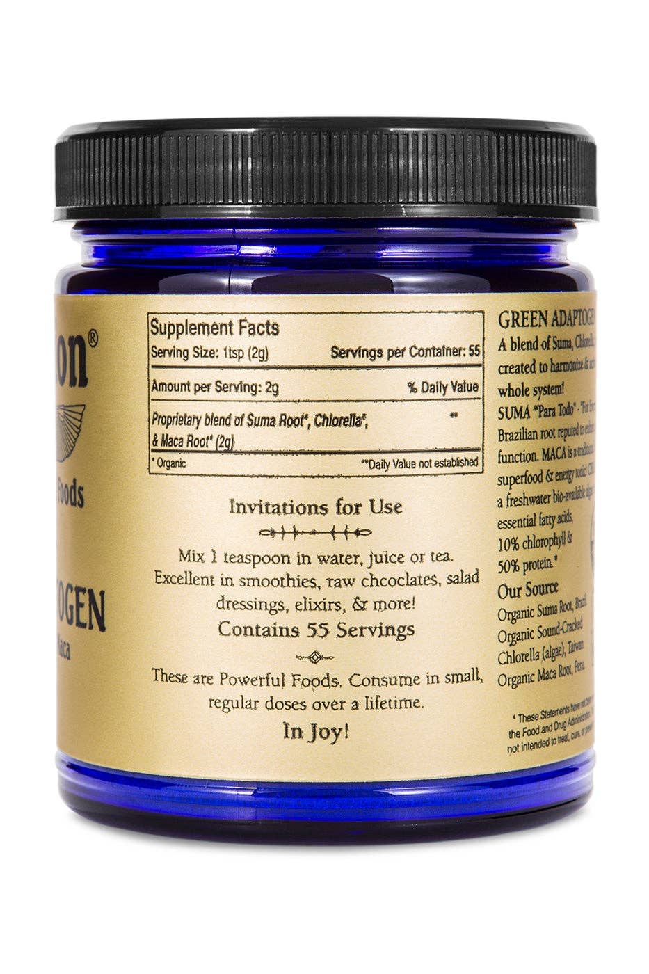 Sun Potion – wholesale Protein/superfood powder – Green Adaptogen (Suma, Maca, Chlorella Blend)2