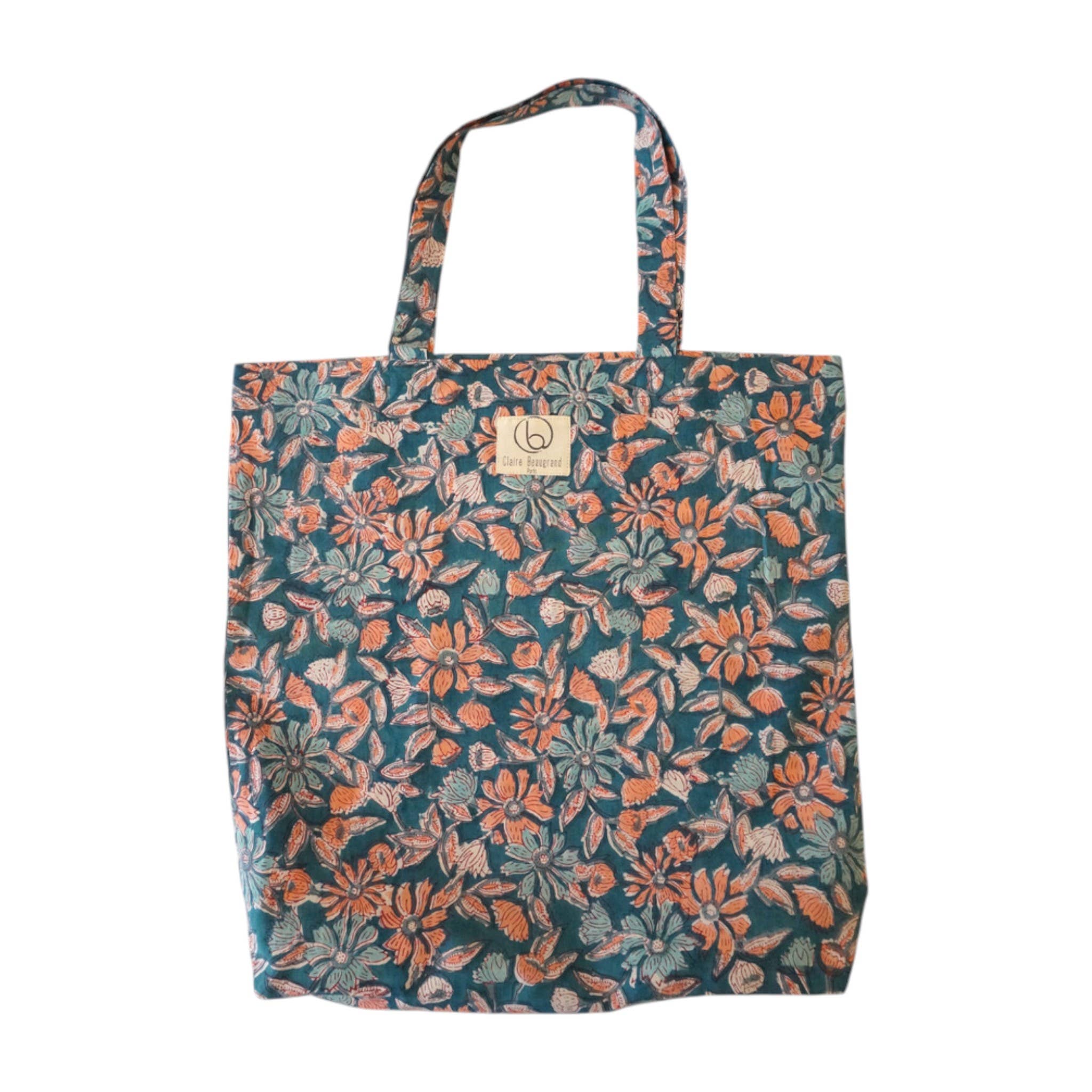 Claire Beaugrand - Wholesale Tote Bag - Women's - Floral printed cotton tote bag No. 1230